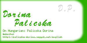 dorina palicska business card